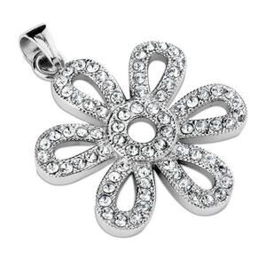 New stainless steel gem paved Pendant‎